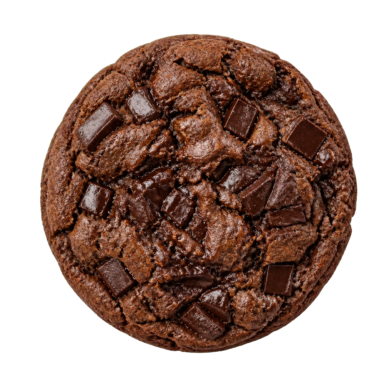 Chunky Belgian Chocolate, viewed from above