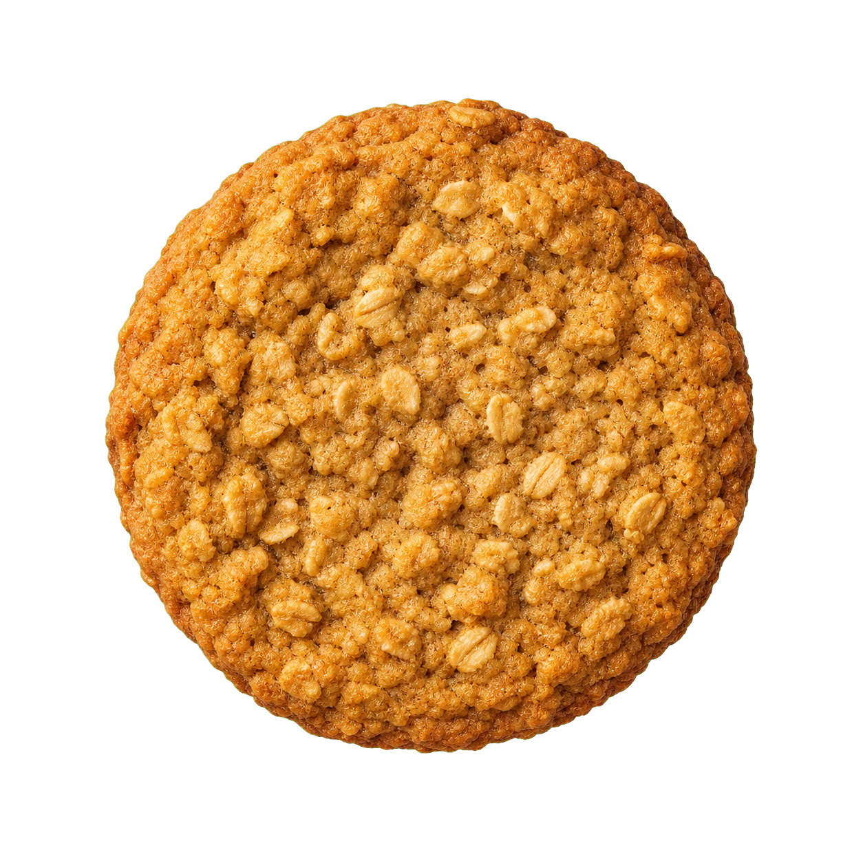 Oatmeal Cookie, viewed from above